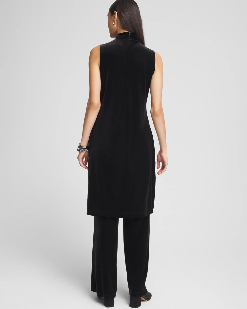 Travelers™ Maxi Mock-Neck Velvet Tunic | Chico's
